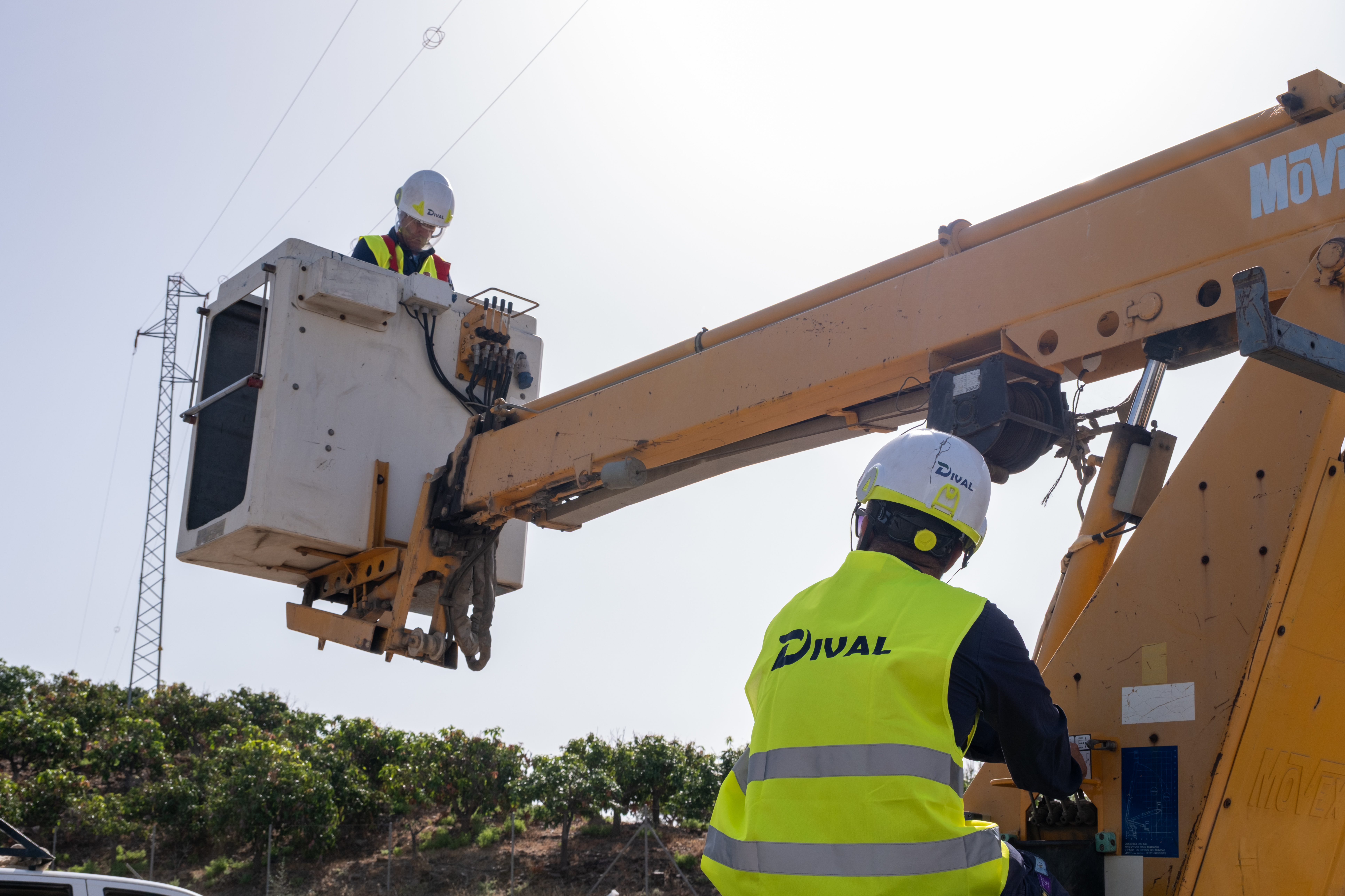Medios de trabajo de Dival Technology durante una intervención